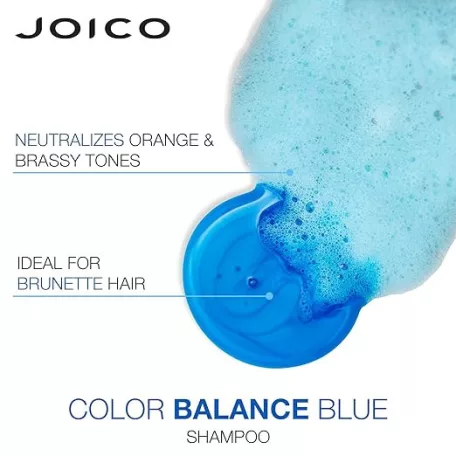 Joico - Color Balance BLUE Shampoo - narancssárga színsemlegesítő sampon világosbarna hajra - 300 ml