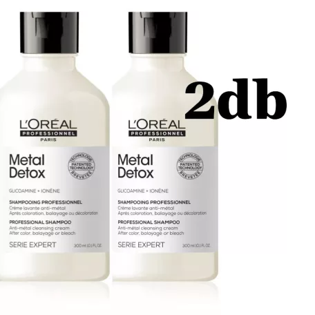 2 db L'ORÉAL SERIE EXPERT METAL DETOX Shampoo 2x300 ml