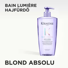   Kérastase BLOND ABSOLU Bain Lumiére - hidratáló hamvasító hajfürdő sampon - 500 ml