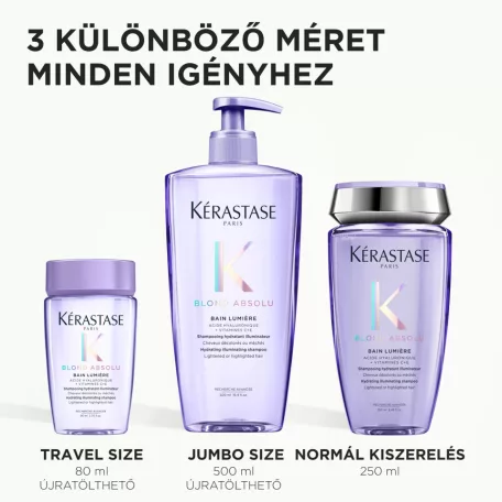 Kérastase BLOND ABSOLU Bain Lumiére - hidratáló hamvasító hajfürdő sampon - 500 ml