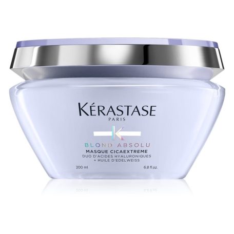 Kérastase BLOND ABSOLU Masque Cicaextreme - intenzív hajerősítő pakolás igénybevett szőkített hajra - 200 ml