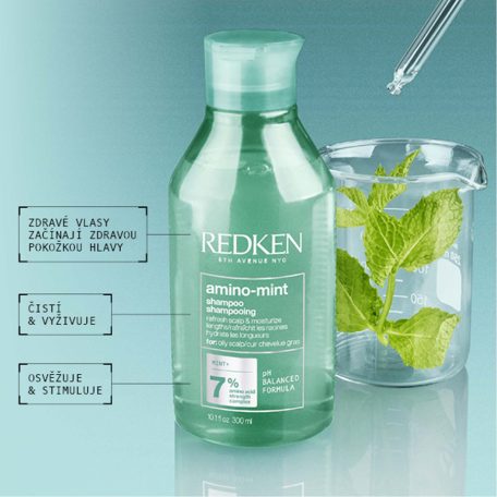 Redken - Amino-mint Mint+ Shampoo - 300 ml