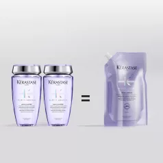  Kérastase BLOND ABSOLU Bain Lumiére Refill - hidratáló hamvasító hajfürdő sampon utántöltő - 500 ml