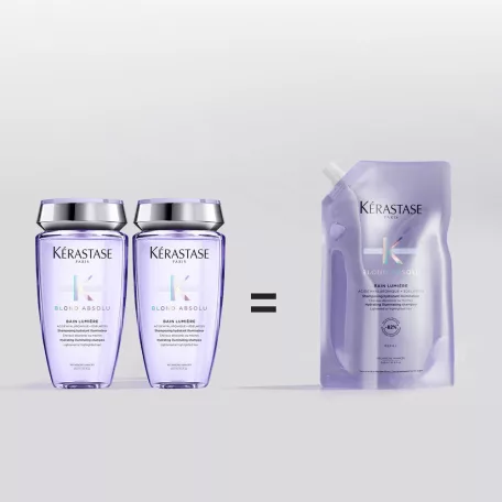 Kérastase BLOND ABSOLU Bain Lumiére Refill - hidratáló hamvasító hajfürdő sampon utántöltő - 500 ml