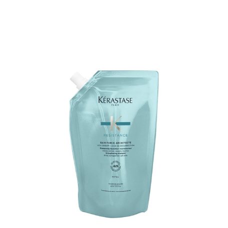 KÉRASTASE RESISTANCE Bain Force Architecte utántöltő  - hajfürdő sampon enyhén és közepesen sérült hajra - 500 ml