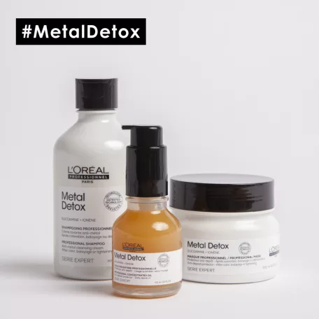 L'ORÉAL Serie Expert METAL DETOX Glicoamine + Ionéne Huile Concentrée Professionnelle 50 ml