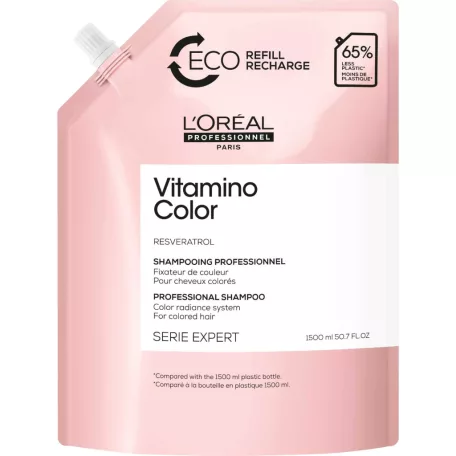 L'ORÉAL SERIE EXPERT Resveratrol VITAMINO COLOR sampon utántöltő 1500 ml