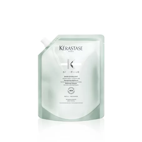 KÉRASTASE SPÉCIFIQUE Bain Divalent - utántöltő hajfürdő sampon zsíros fejbőrre és száraz-érzékeny hajvégekre - 500 ml