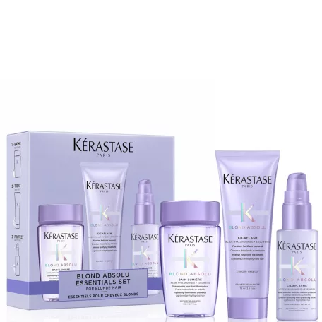 Kérastase BLOND ABSOLU Essentials Set - hajápoló utazószett szőke vagy szőkített hajra