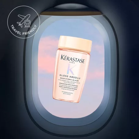 Kérastase GLOSS ABSOLU Bain Hydra-Glaze Travel Size - Fényfokozó hajfürdő 80 ml