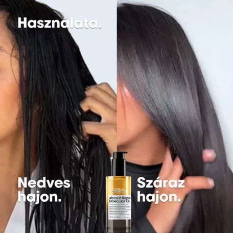 L'ORÉAL SERIE EXPERT - ABSOLUT REPAIR MOLECULAR OIL - KÉTFÁZISÚ ÁPOLÓ OLAJ 90ml