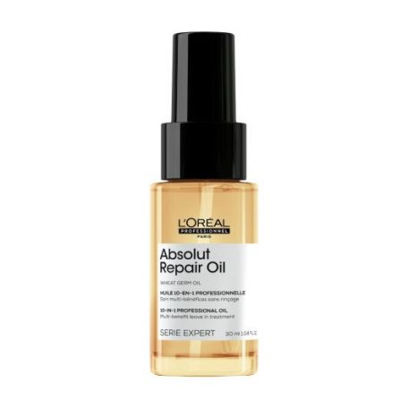 L'ORÉAL SERIE EXPERT Wheat Germ Oil ABSOLUT REPAIR OIL 10-in-1 többfunkciós hajápoló olaj 30 ml