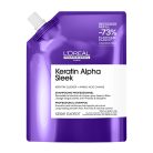 L'ORÉAL SERIE EXPERT Keratin Alpha Sleek Shampoo - utántöltő 500ml