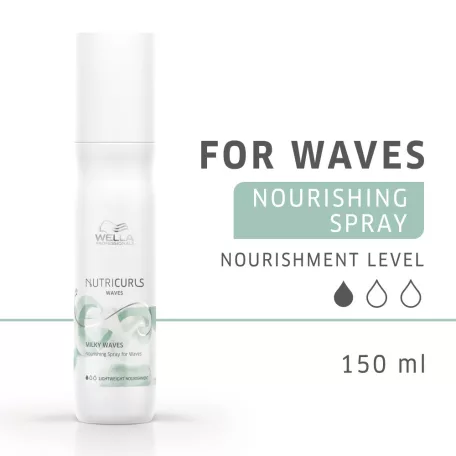 Wella - Nutri Curls - Waves Milky Waves - hajban maradó tejes spray - 150 ml