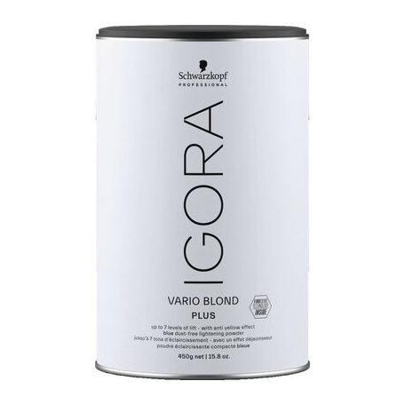 SCHWARZKOPF IGORA Vario Blond Plus szőkítőpor hajkötés erősítéssel 450 g