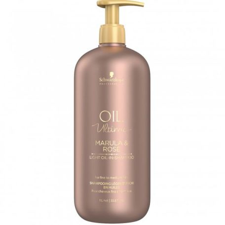 Schwarzkopf OIL Ultime Marula & Rose sampon vékony és normál hajra - 1000 ml