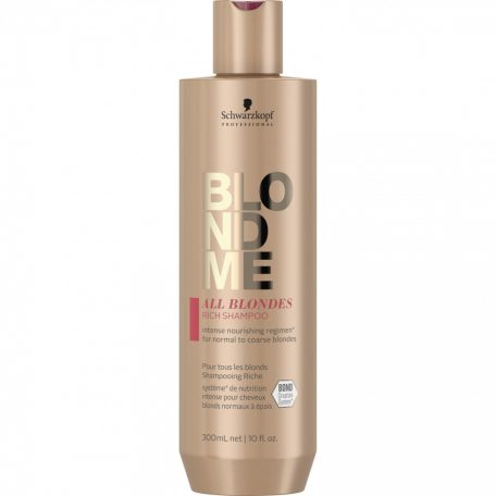 Schwarzkopf BLONDME All Blondes Rich Shampoo vastagszálú szőke hajra sampon 300 ml