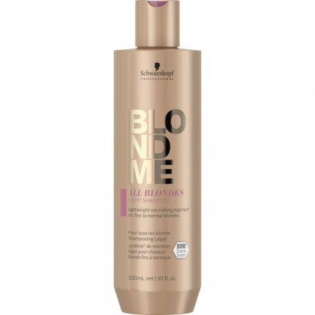 Schwarzkopf BLONDME All Blondes Light Shampoo vékonyszálú szőke hajra sampon 300 ml