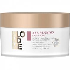   Schwarzkopf BLONDME All Blondes Light Mask hajpakolás normál- vékonyszálú szőke hajra  200 ml
