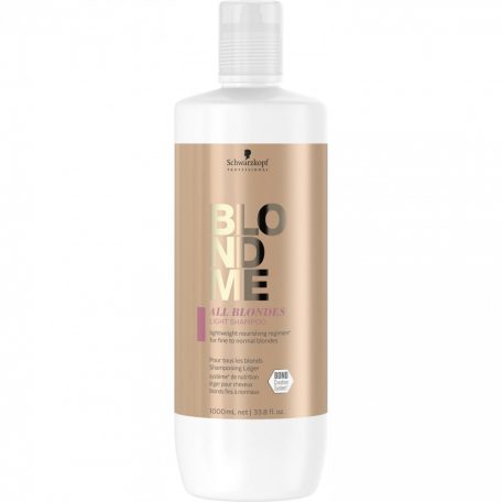 Schwarzkopf BLONDME All Blondes Light Shampoo vékonyszálú szőke hajra sampon 1000 ml