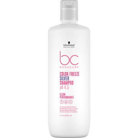 Schwarzkopf BONACURE - Color Freeze pH 4.5 Silver Shampoo - színvédő silver sampon - 1000 ml