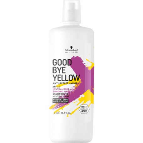 Schwarzkopf Good By YELLOW - Neutralizing Bonding Wash - színsemlegesítő sampon - 1000 ml