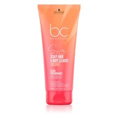   Schwarzkopf BONACURE Sun Protect Scalp, Hair & Body Cleanse Coconut hajsampon és tusfürdő 200 ml