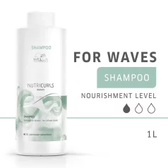   Wella - Nutri Curls - Waves Shampoo - könnyed sampon hullámos hajra - 1000 ml