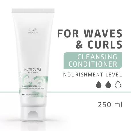 Wella - Nutri Curls - Waves & Curls - Cleansing Conditioner - tisztító kondicionáló - 250 ml