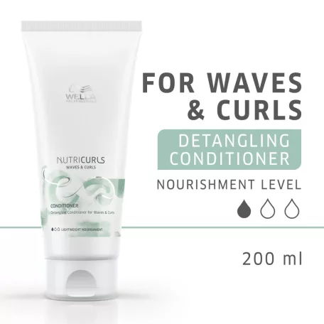 Wella - Nutri Curls - Waves & Curls Conditioner - könnyed kondicionáló - 200 ml