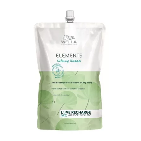 WELLA ELEMENTS Calming Shampoo nyugtató sampon Utántöltő 1000 ml