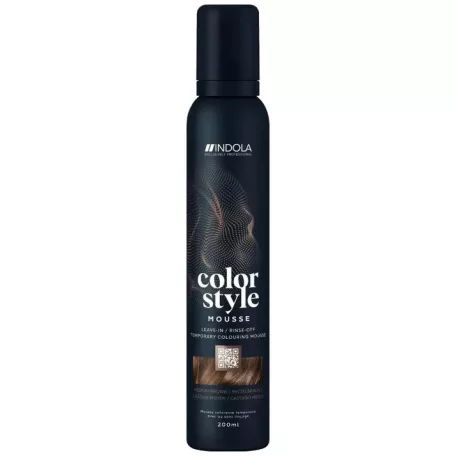 INDOLA Color Style Mousse - Medium Brown színezett kondicionáló 200 ml