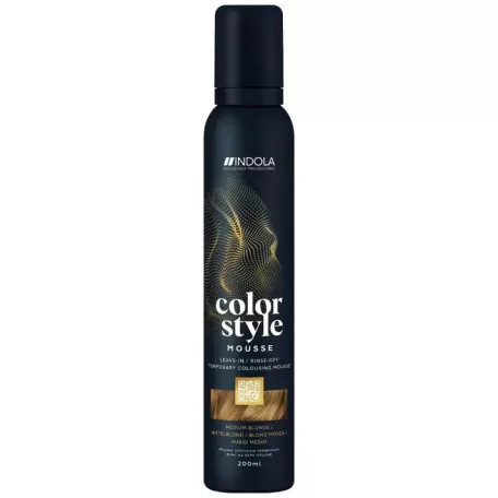 INDOLA Color Style Mousse - Medium Blonde színezett kondicionáló 200 ml