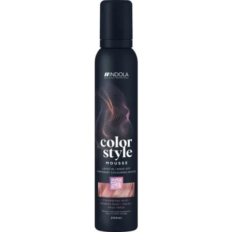 INDOLA Color Style Mousse - Strawberry Rose színezett kondicionáló 200 ml