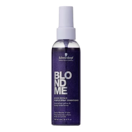Schwarzkopf BLONDME Bond Repair Purple Spray Conditioner - lila pigmentes spray balzsam 150 ml
