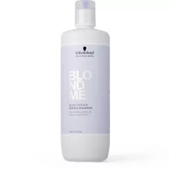   Schwarzkopf BLONDME Bond Repair Purple Shampoo - lila pigmentes sampon 1000 ml