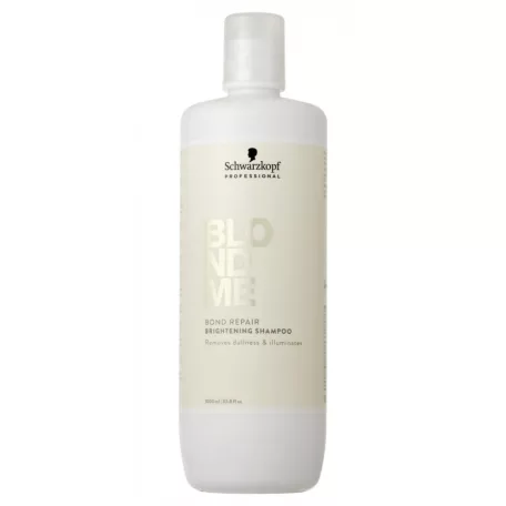 Schwarzkopf BLONDME Bond Repair Brightening  Shampoo - Fényfokozó sampon szőke hajra 1000 ml