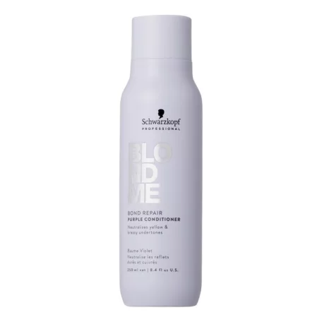 Schwarzkopf BLONDME Bond Repair Purple Conditioner - lila pigmentes hajbalzsam 250 ml