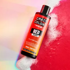 CRAZY COLOR Shampoo RED sampon piros hajra 250 ml