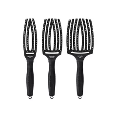   OLIVIA GARDEN - Fingerbrush Fekete Curved & Vented Brush - S - small