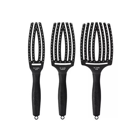 OLIVIA GARDEN - Fingerbrush Fekete Curved & Vented Brush - S - small