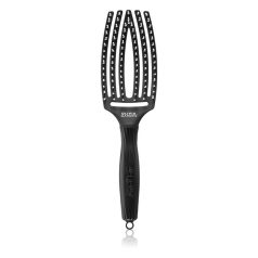   OLIVIA GARDEN - Fingerbrush Fekete Curved & Vented Brush - M - medium