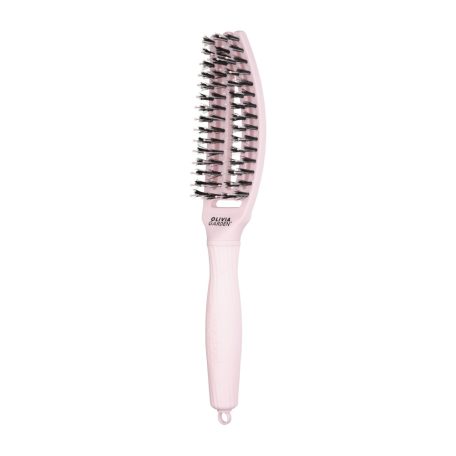 OLIVIA GARDEN - Fingerbrush Boar & Nylon - Pastel Pink - S bontókefe