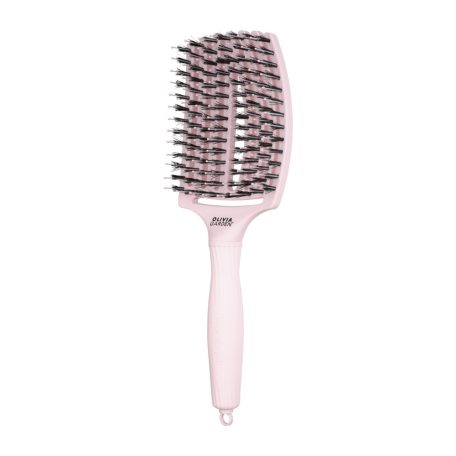 OLIVIA GARDEN - Fingerbrush Boar & Nylon - Pastel Pink - L bontókefe