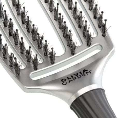 OLIVIA GARDEN - Fingerbrush Combo - Metal Edition  - Silver bontókefe