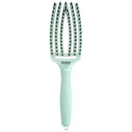 OLIVIA GARDEN - Fingerbrush Boar & Nylon - Arctic Teal - M bontókefe