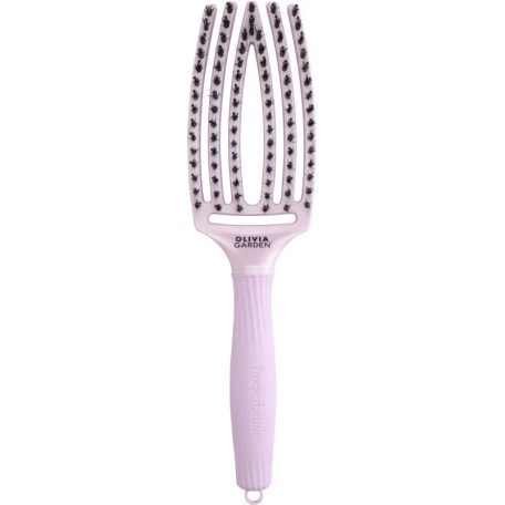 OLIVIA GARDEN - Fingerbrush Boar & Nylon - Ethereal Lavender - M bontókefe