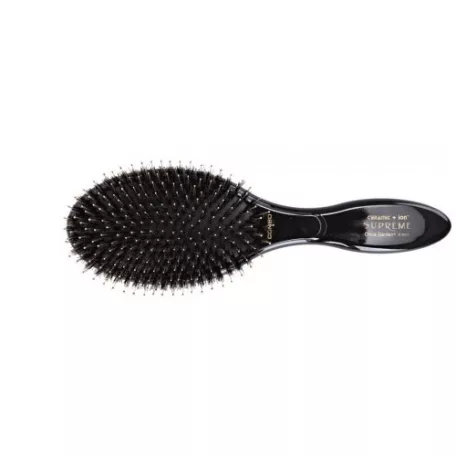 OLIVIA GARDEN EXPERT CARE OVAL BLACK - kevert sörtés bontókefe fekete