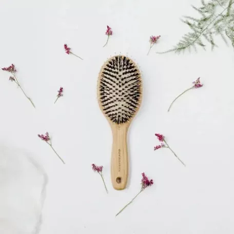 OLIVIA GARDEN Bamboo Touch - Detangle Boar & Nylon M - kevert sörtés bontókefe  