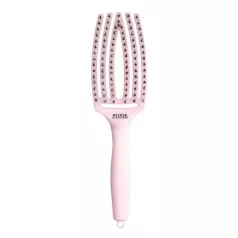   OLIVIA GARDEN - Fingerbrush Boar & Nylon - Pastel Pink - M bontókefe